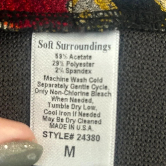 Soft Surroundings Asian Inspired Art to Wear Kimono Style Cardigan Sweater - Picture 3 of 8